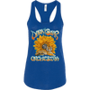 DSO Spring '25 Tiger Ladies Tank featuring sunflower and tiger design on royal blue racerback tank with retro-style lettering