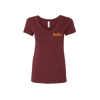 Fall Tour 2022 Women's V-Neck T-Shirt from Dark Star Orchestra Cardinal Red - Front