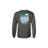 Dark Star Orchestra Winter Tour 2022 Graphic printed on a gray long sleeve tshirt - back