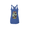 Dark Star Orchestra's Summer Tour 2021 Ladies' racer back tank top in blue featured the skeleton bride and groom graphic - front