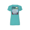Dark Star Orchestra's Winter Tour 2022 Ladies V-Neck T-Shirt in Turquoise - Back