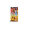 Limited edition String Cheese Incident New Years Eve 2023 concert poster featuring vibrant psychedelic artwork with swirling orange, blue, and yellow colors. A dancing figure leaps through an explosive cosmic scene against architectural elements. Signed and numbered 12x24 print for Fox Theater Oakland show.