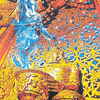 SCI New Years Eve 2023 12/30 Poster featuring vibrant psychedelic artwork in blue, orange, and yellow tones with intricate geometric patterns and swirling designs, printed for the Fox Theater Oakland show by Home Team Graphics