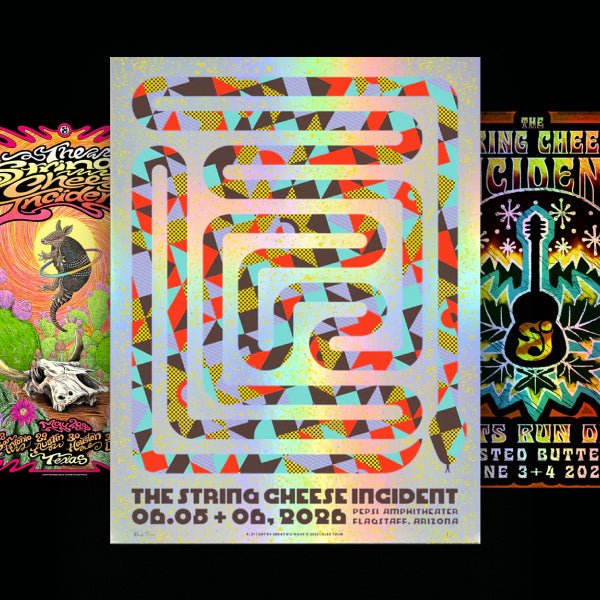 New 2026 String Cheese Incident Tour Posters and Merch Available Online