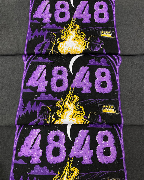 image of folded 4848 festival t-shirts