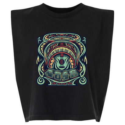 4848 '26 Ladies Guitar Keys Crop Tank