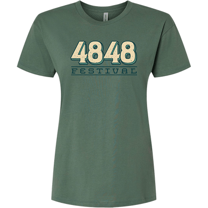 4848 '25 Ladies Green Logo Tee
