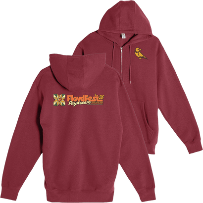 FloydFest '26 Daydream Full Zip Hoodie- Burgundy