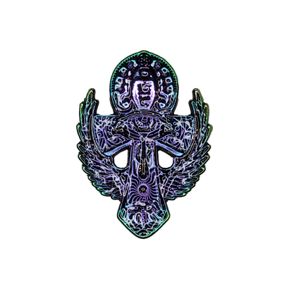 Rainbow Ankh Enamel Pin
