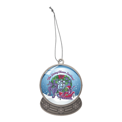 2025 Snow Globe Ornament - Blue
