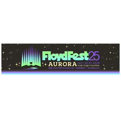 FloydFest '25 Aurora Logo Bumper Sticker