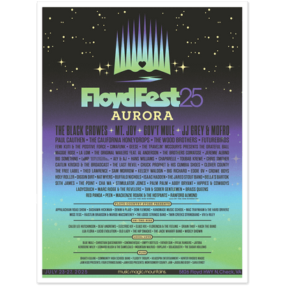 FloydFest 2025 Aurora Digital Poster