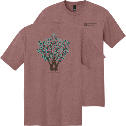 Juneberry Gardens Triblend Logo Tee - Blush Frost