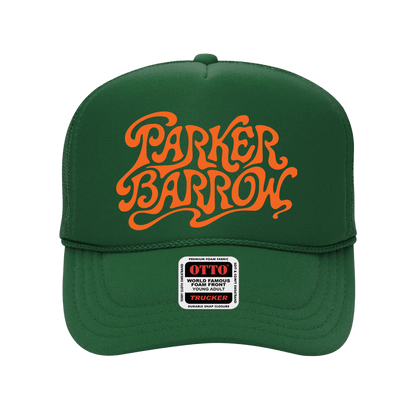 Parker Barrow Text Logo Trucker - Green