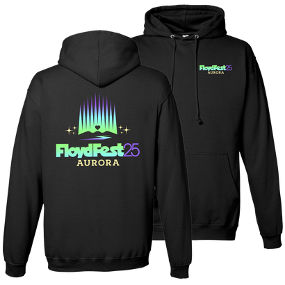 FloydFest '25 Aurora Pullover Hoodie w. Glow Ink