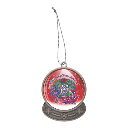 2025 Snow Globe Ornament - Red