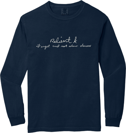 RK Text Long Sleeve - Navy