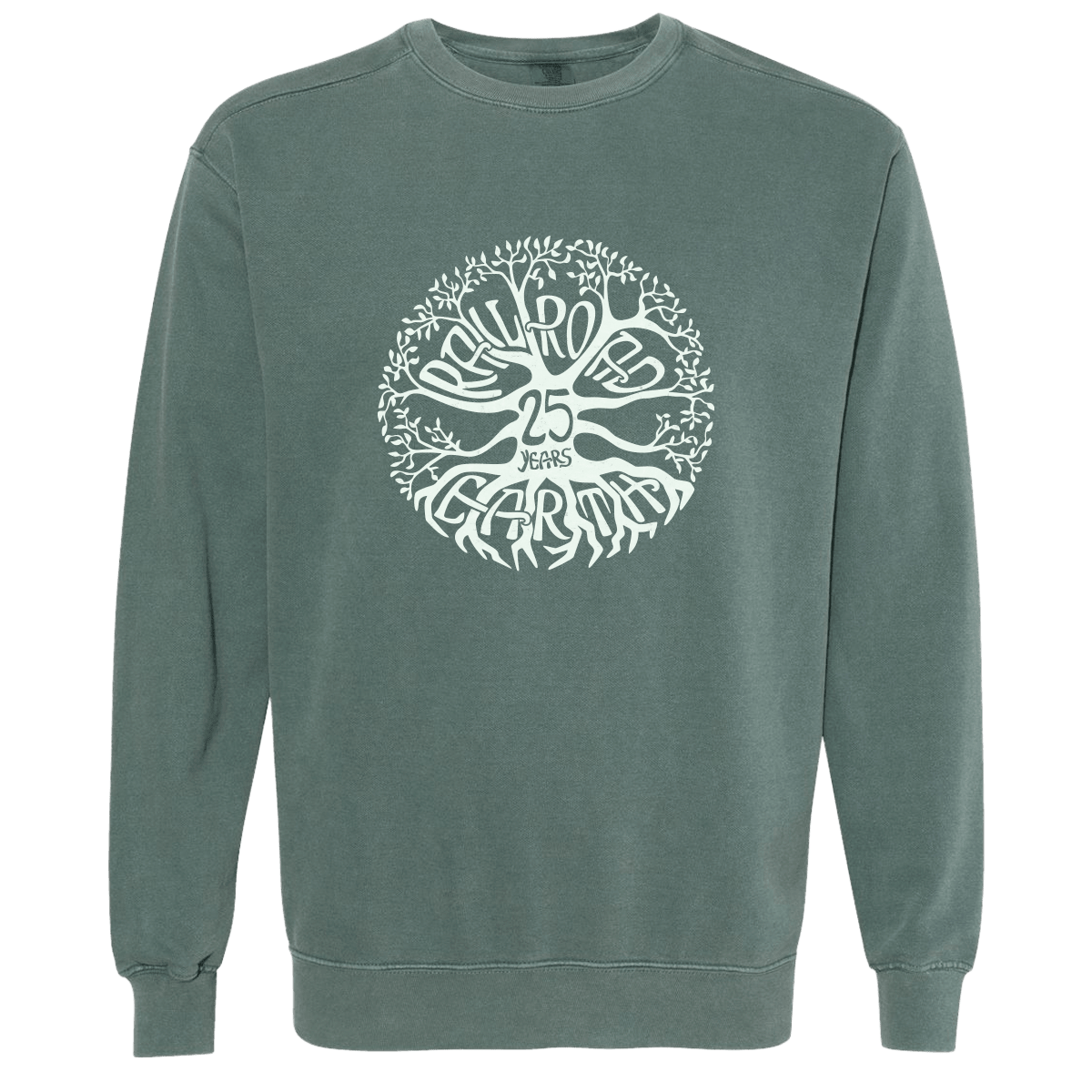 RRE Tree Crewneck, Blue Spruce – Merch Shops by Press Press Merch