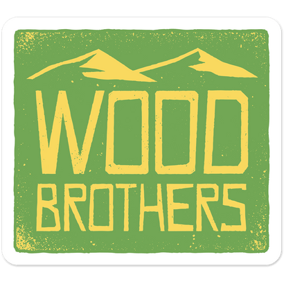 The Wood Brothers Mountain Sticker - Green