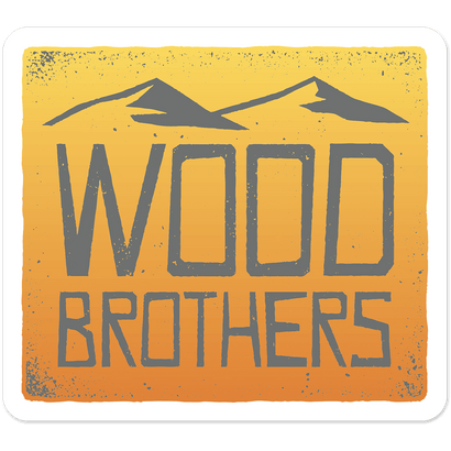 The Wood Brothers Mountain Sticker - Orange