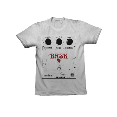 Bask Muff Graphic on a white T-Shirt