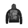 Bask keyhole hoodie skeleton back print