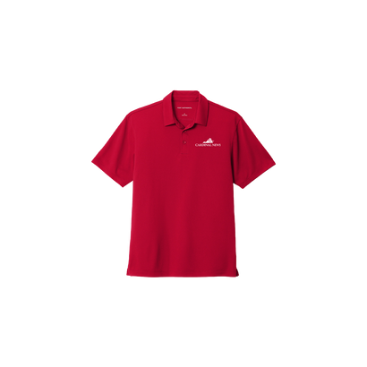 Cardinal News Embroidered Unisex Polo, Red