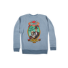 Dark Star Orchestra's Summer Tour 2021 crewneck sweatshirt in blue featuring the skeleton bride and groom graphic - back