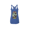 Dark Star Orchestra's Summer Tour 2021 Ladies' racer back tank top in blue featured the skeleton bride and groom graphic - front