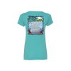 Dark Star Orchestra's Winter Tour 2022 Ladies V-Neck T-Shirt in Turquoise - Back