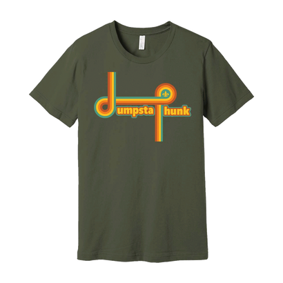 Dumpstaphunk Lines Graphic on Army Green