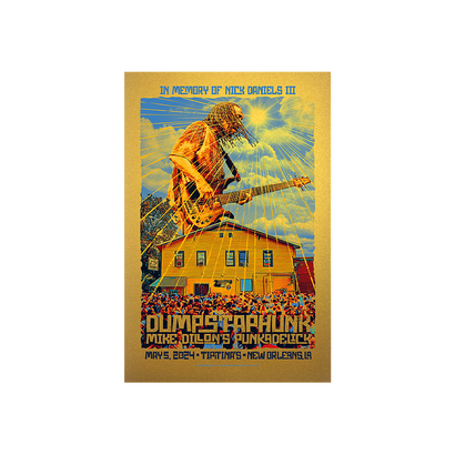 Dumpstaphunk Nick Daniels III Gold Foil Commemorative Poster