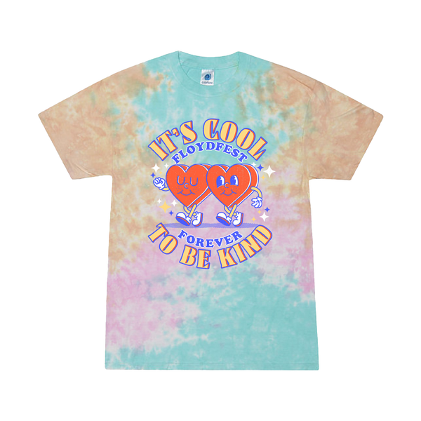 Floydfest It's Cool To Be Kind Sno-Cone Tie-Dye T-shirt