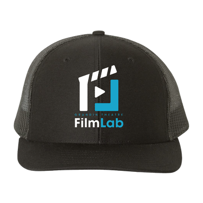 Grandin Theatre FilmLab Trucker Hat Black Mesh Back