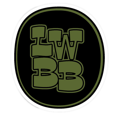 Green and Black LWBB Badge Oval Sticker