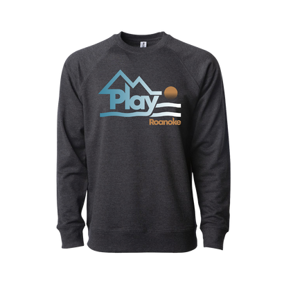 Faded Logo Charcoal Sweatshirt by Play Roanoke