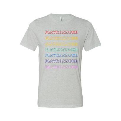 Play Roanoke Rainbow Repeat Graphic on Light Heather