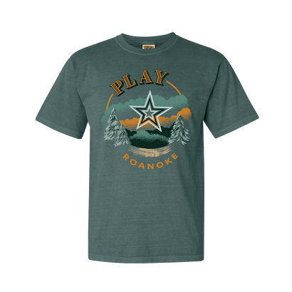 Play Roanoke Star Graphic on Blue Spruce T-Shirt