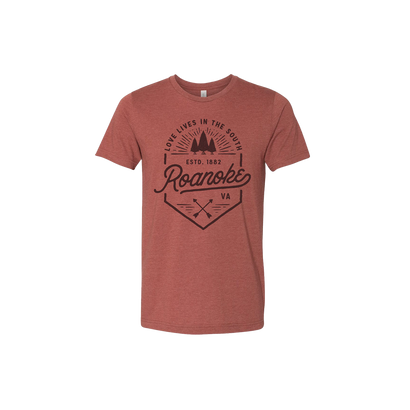 Clay-colored unisex t-shirt with 