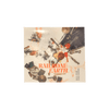 Railroad Earth's All For The Song CD album cover featuring an artistic collage of musical instruments including banjos, drums, and strings scattered in an abstract composition with orange and beige tones against a light background