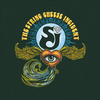 SCI 2024 Fall Tour Tee featuring a mystical design with a winged heart eye beneath the band logo on forest green background. The artwork showcases a diamond-accented SCI emblem surrounded by ornate swirls and golden wings in vibrant colors.