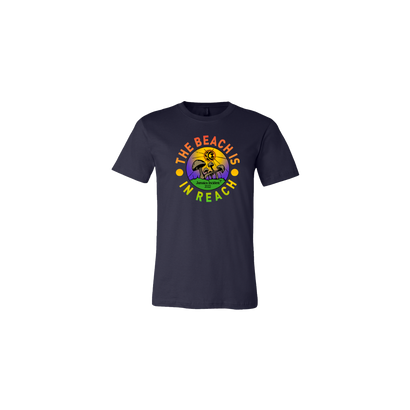 2022 Jamaica Incident Tee featuring a colorful circular design with 