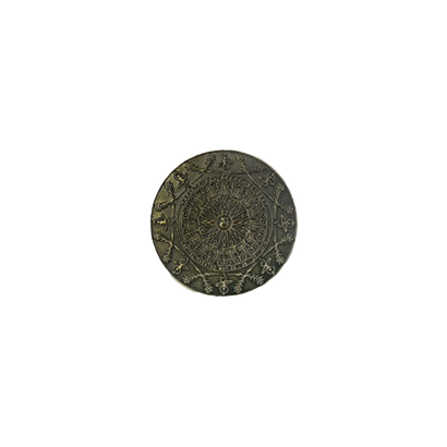 Antique coin design with SCI in the center