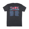 Tauk Let It Ride tour t-shirt back tour date graphic